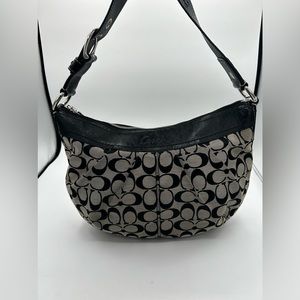 Signature Jacquard Coach Shoulder Bag •175
